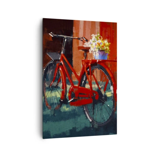 Canvastavla - Bild på duk - I want to ride my bicycle - 70x100 cm