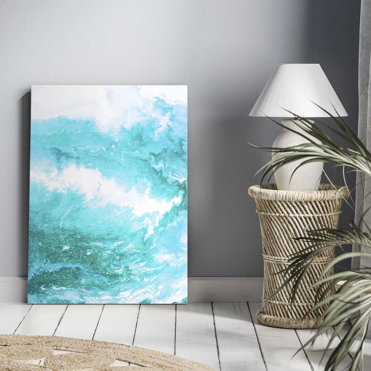 Canvastavla - Bild på duk - I elementets kärna - 65x120 cm