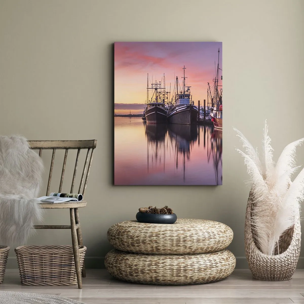 Canvastavla - Bild på duk - Inför nästa dag - 50x70 cm