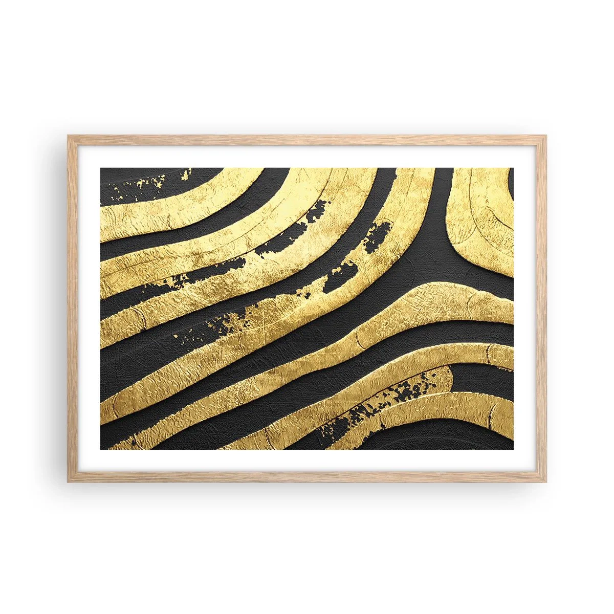 Affisch i ram av ljusek - Allt flyter - 70x50 cm