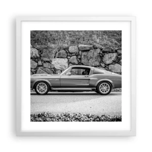 Affisch i vit ram - Legend från 60-talet - 40x40 cm