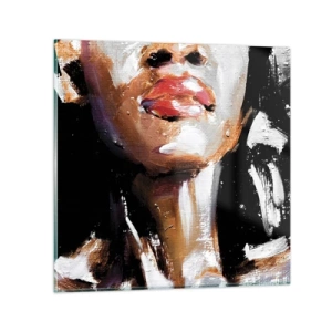 Glastavla - Bild på glas - Stolthet utan fördomar - 70x70 cm