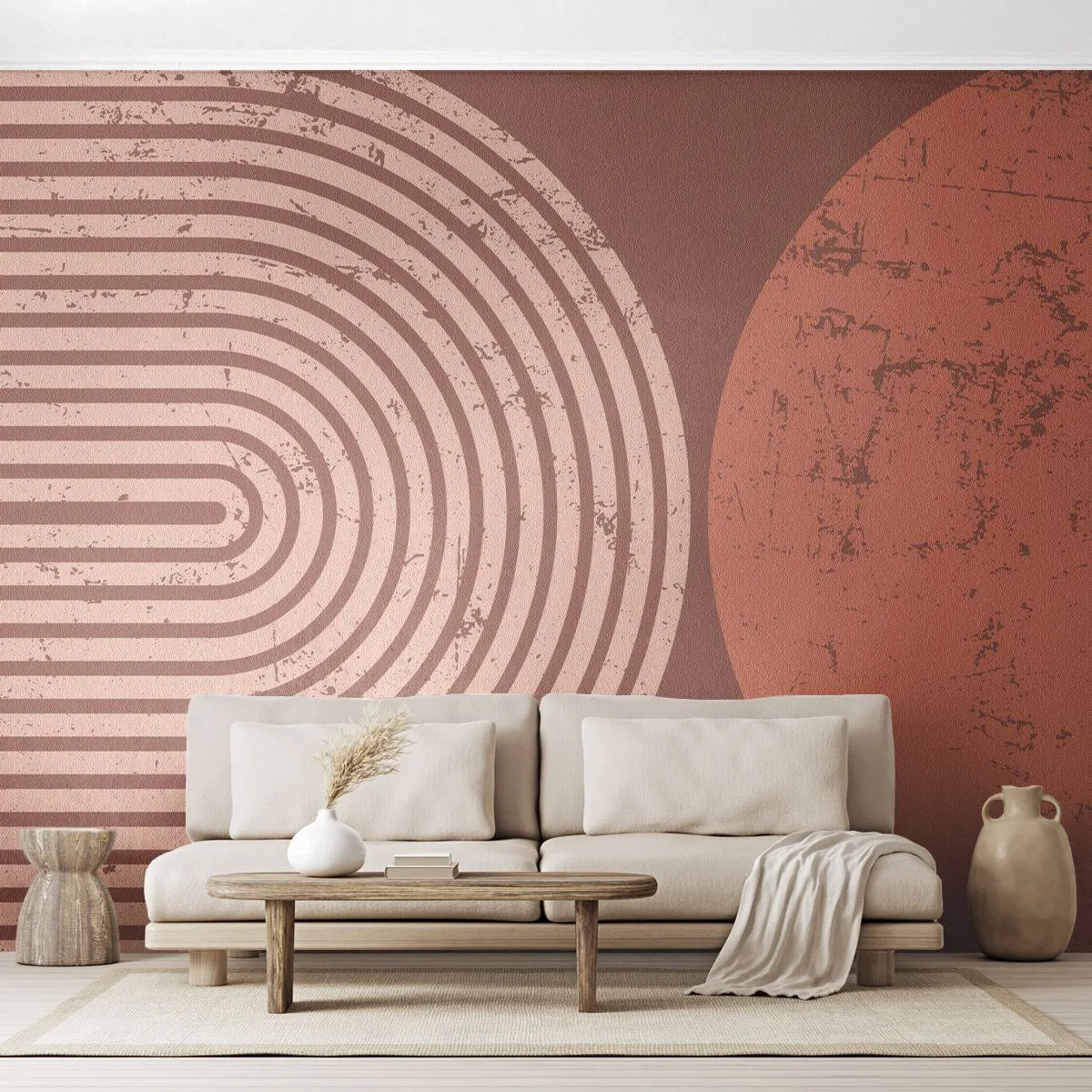 Fototapet Premium Canvas - Nära relation - Minimalism, Modern, Abstraktion - 350x256 cm