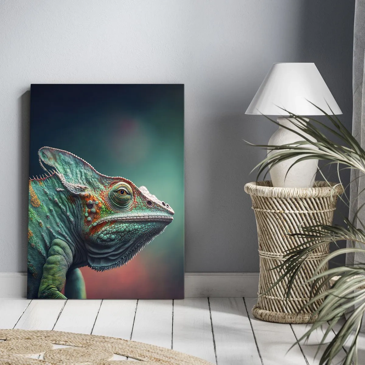 Canvastavla - Bild på duk - Ser du mig? Inte bra… - 55x100 cm