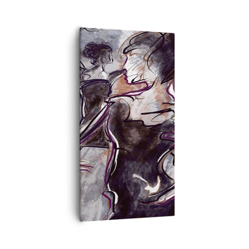 Canvastavla - Bild på duk - Driva iväg i musiken - 55x100 cm
