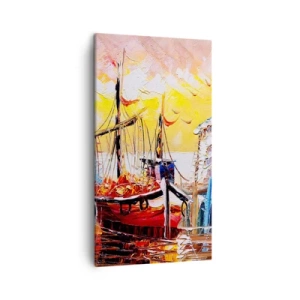 Canvastavla - Bild på duk - Lycklig återresa - 45x80 cm