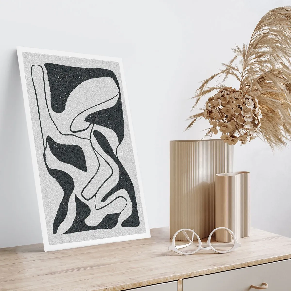 Affisch - Abstrakt lek i en labyrint - 61x91 cm