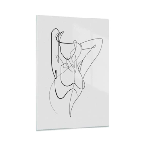 Glastavla - Bild på glas - Hurdan du är... - 50x70 cm