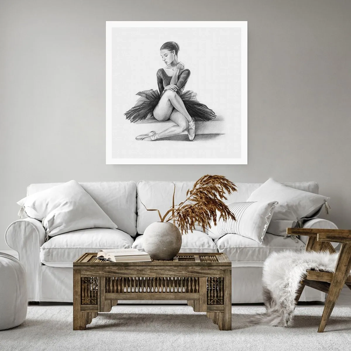 Affisch - Förtrollad av dansen - 40x40 cm