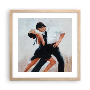 Affisch i ram av ljusek - Mina drömmars tango - 40x40 cm