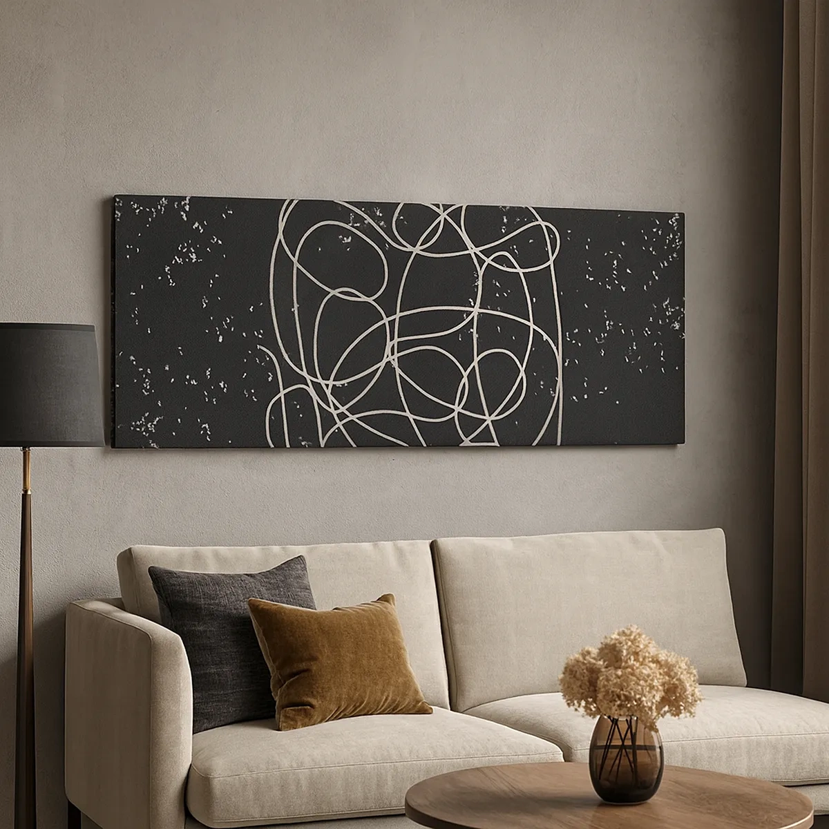 Canvastavla - Bild på duk - Vilsegångna tankar - 30x30 cm