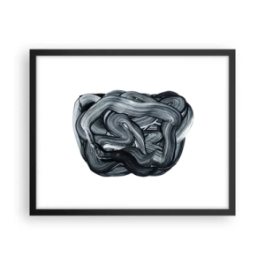 Affisch i svart ram - Det är inte så enkelt - 50x40 cm