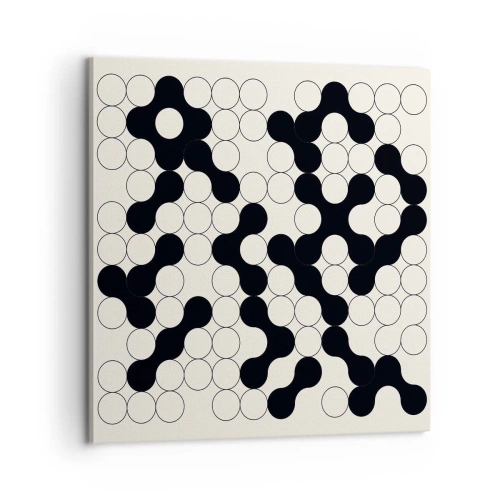 Canvastavla - Bild på duk - Kinesiskt spel - variation - 60x60 cm