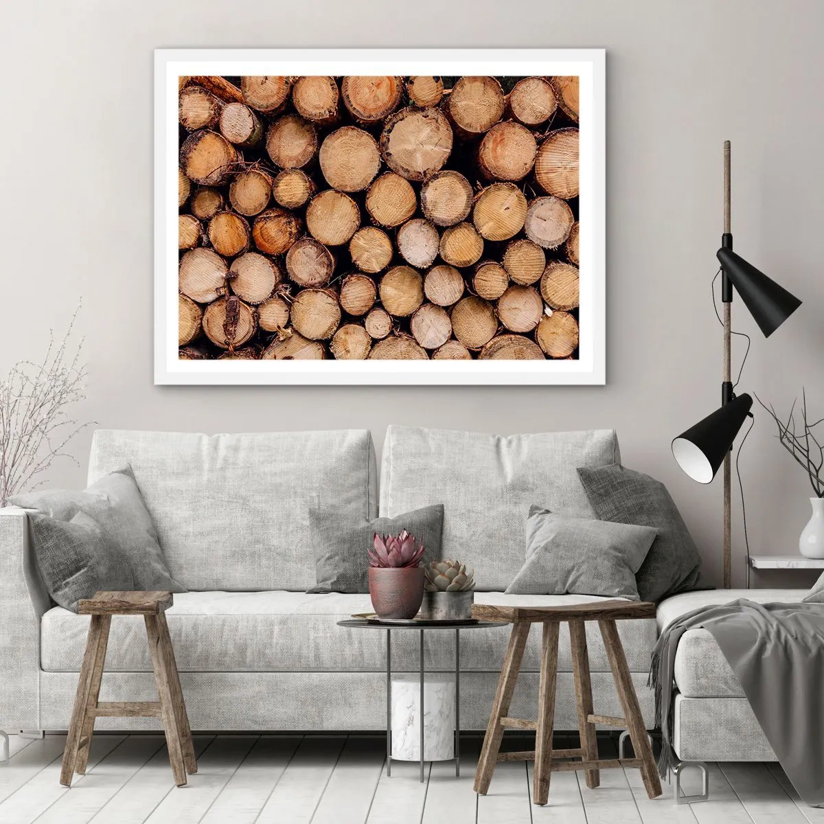 Affisch i vit ram - Ny början - 70x50 cm