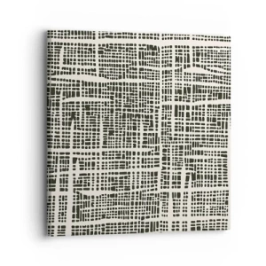 Canvastavla - Bild på duk - Vävd komposition - 30x30 cm