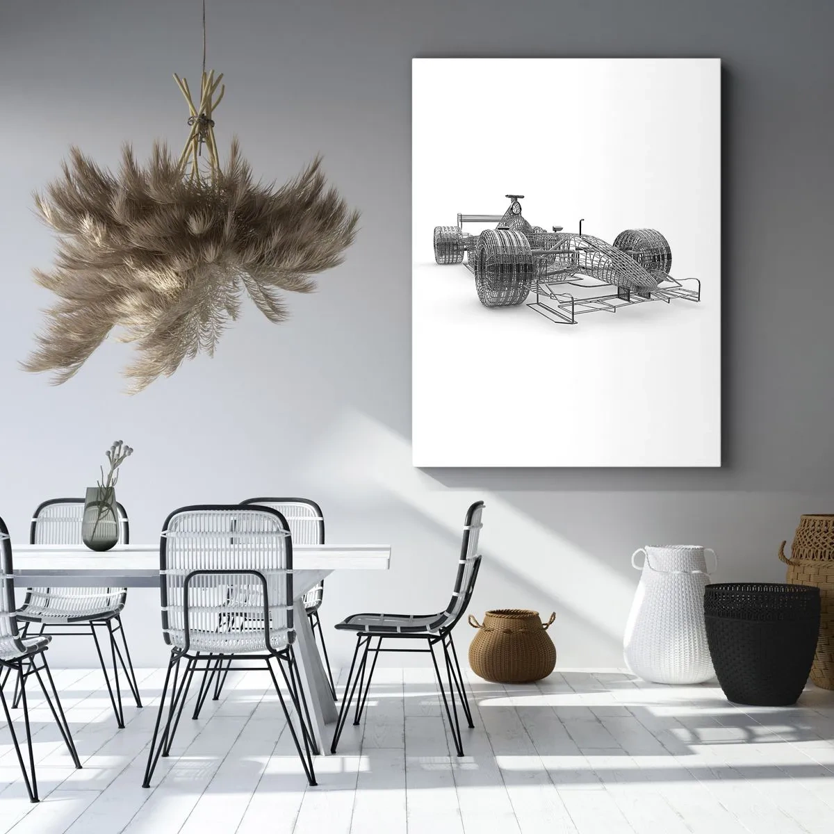 Canvastavla - Bild på duk - Perfekt konstruktion - hastighetens idé - 50x70 cm