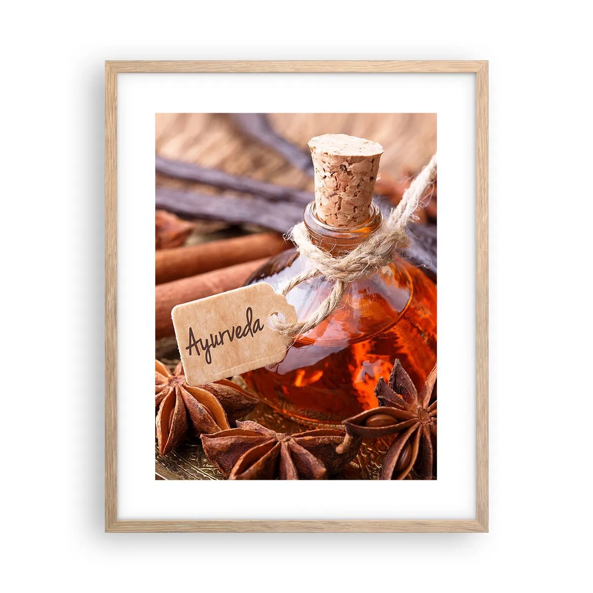 Affisch i ram av ljusek - Mot kroppens och själens enighet - 40x50 cm