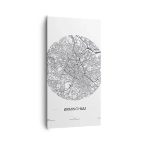 Canvastavla - Bild på duk - Birminghams anatomi - 65x120 cm