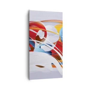 Canvastavla - Bild på duk - Elementens dans - 65x120 cm