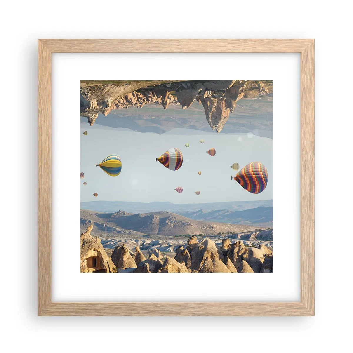 Affisch i ram av ljusek - Här är allt möjligt - 30x30 cm