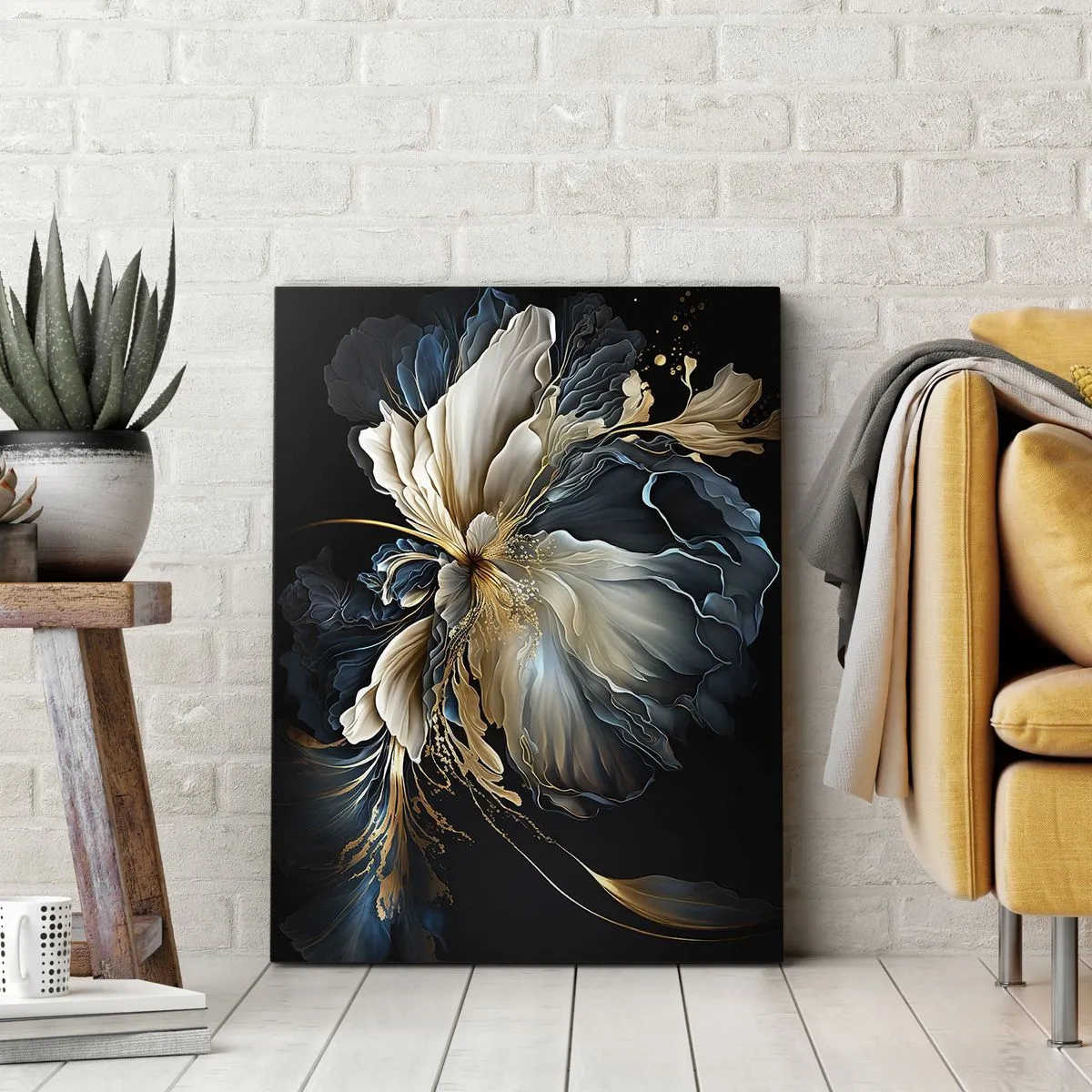 Canvastavla - Bild på duk - Sagolik ormbunksblomma - 50x70 cm