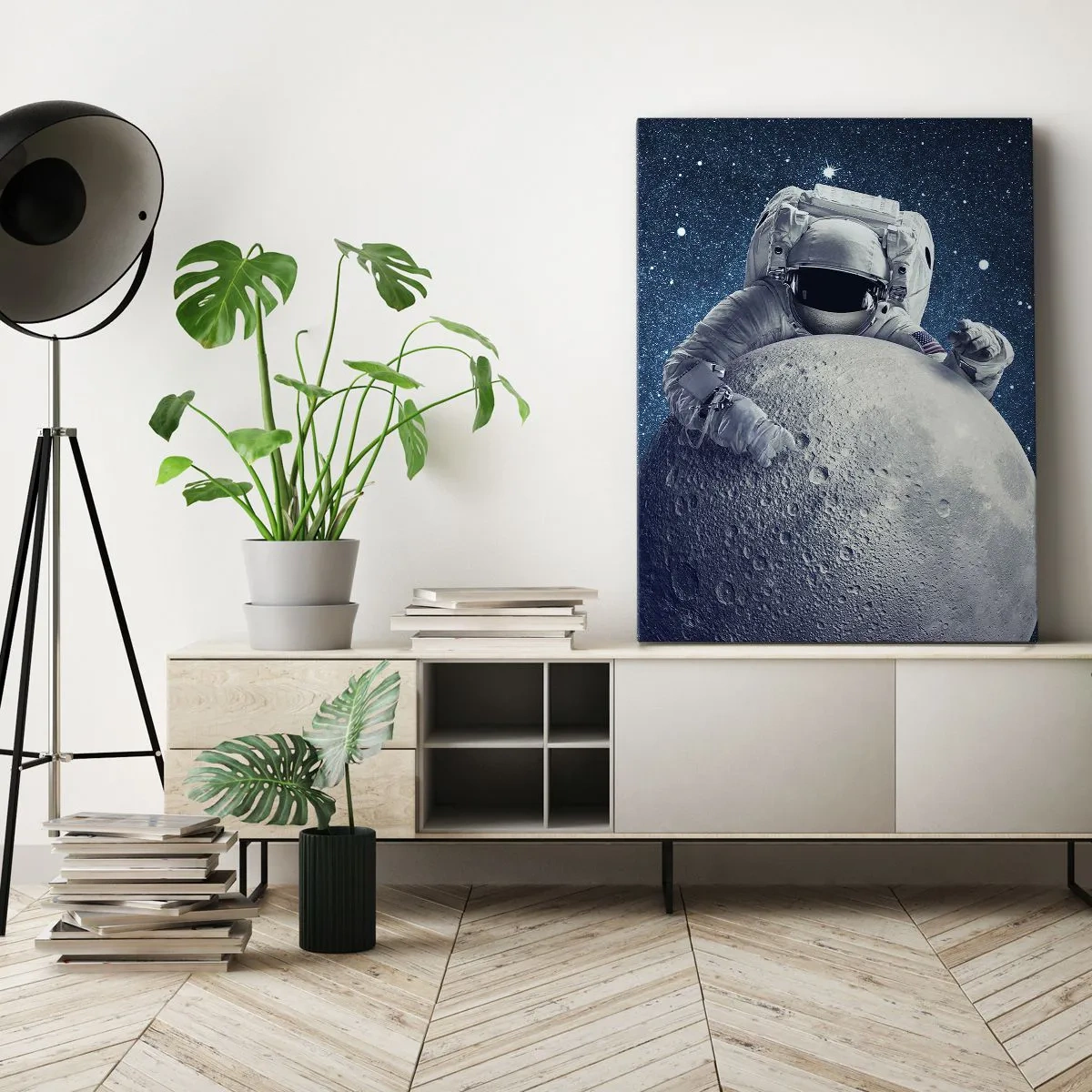 Canvastavla - Bild på duk - Skojare i rymden - 50x70 cm