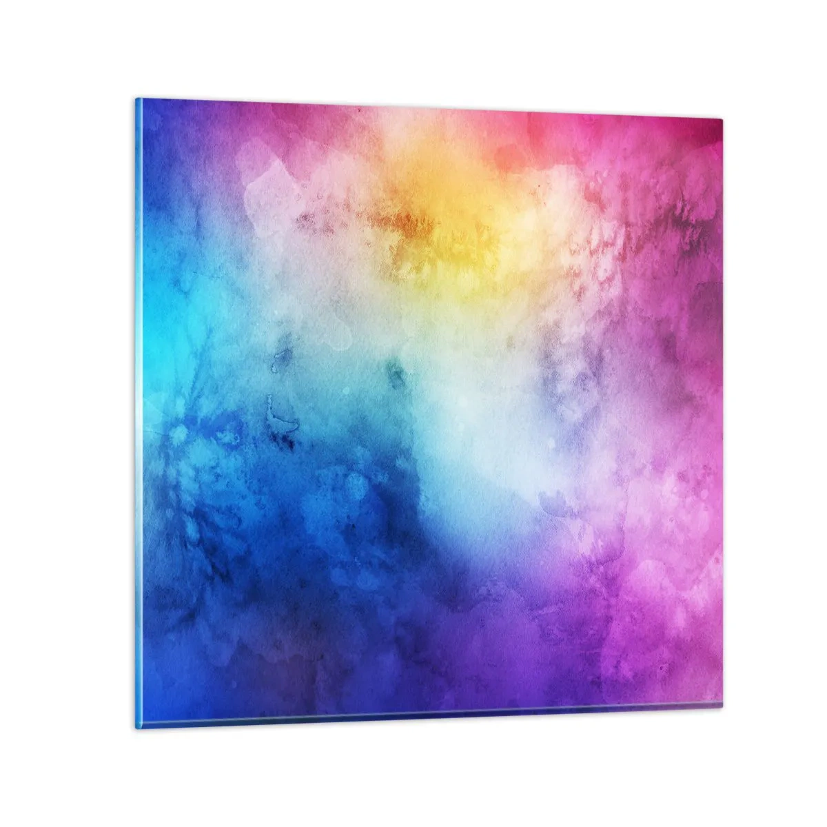 Glastavla - Bild på glas - Nästan i sjunde himlen - 70x70 cm