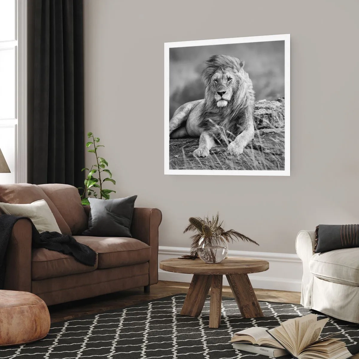 Affisch - Kunglig siesta - 60x60 cm