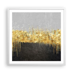 Affisch i vit ram - Inåt och uppåt - 60x60 cm