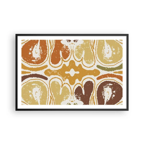 Affisch i svart ram - Sentimental abstraktion - 91x61 cm