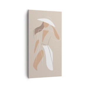 Canvastavla - Bild på duk - Mode är lek - 55x100 cm