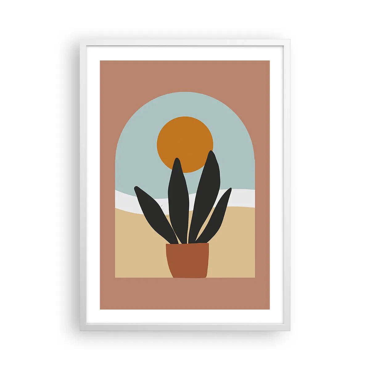 Affisch i vit ram - Små glädje - 50x70 cm