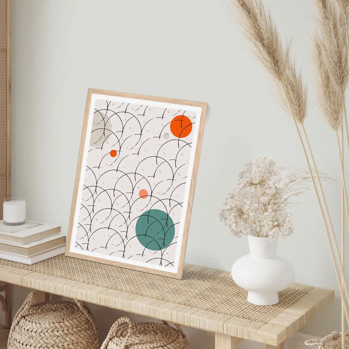 Affisch i ram av ljusek - I popkonstens anda - 61x91 cm