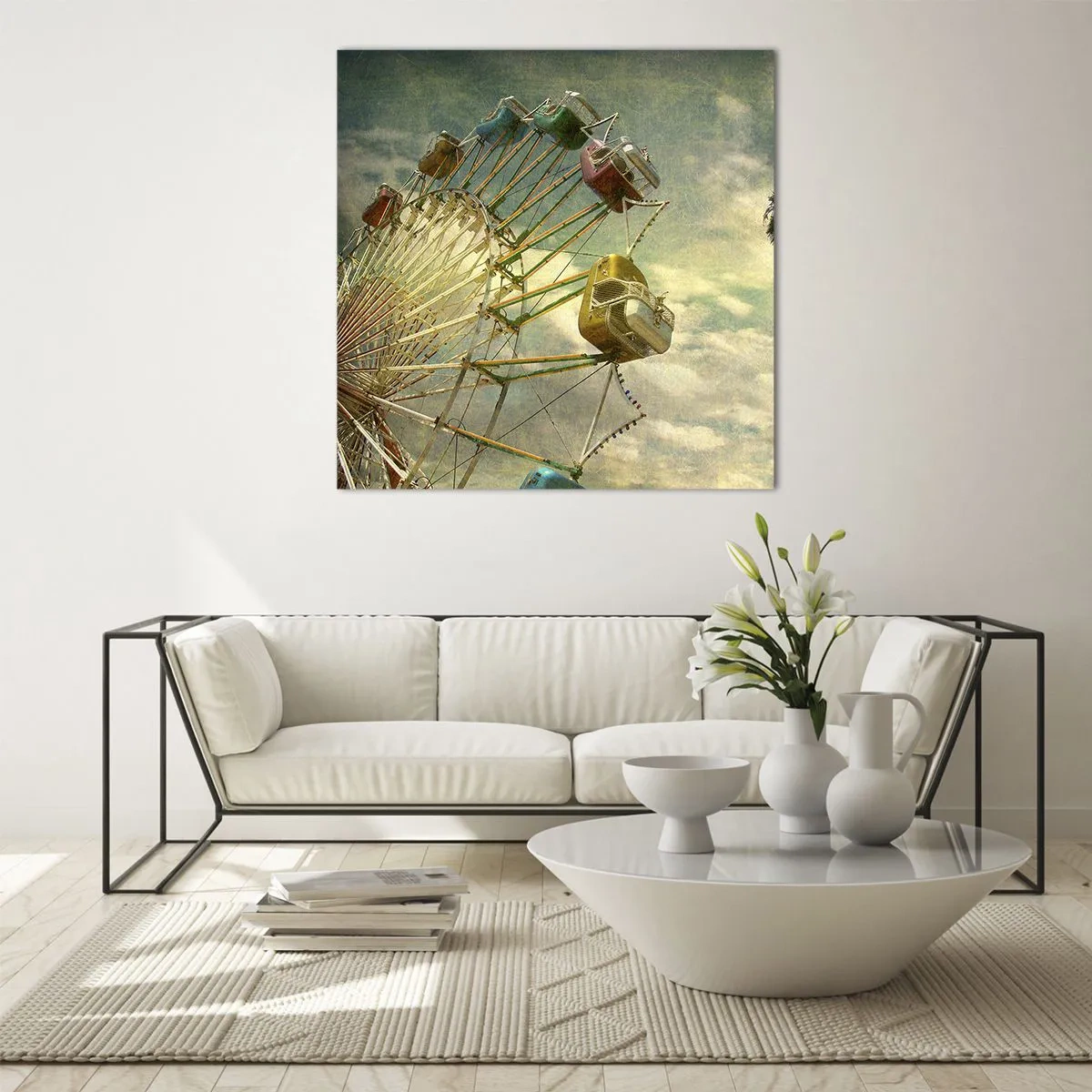 Glastavla - Bild på glas - Kommer att bli, kommer att bli kul.... - 40x40 cm