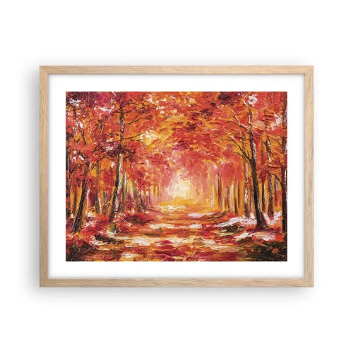 Affisch i ram av ljusek - Kopparskog - 50x40 cm