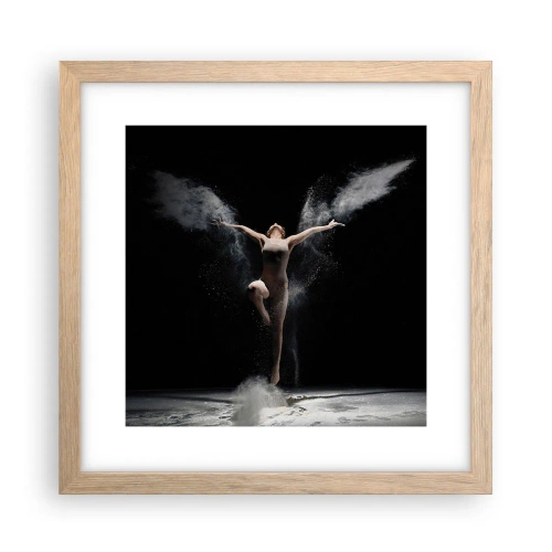 Affisch i ram av ljusek - Alverna finns - 30x30 cm