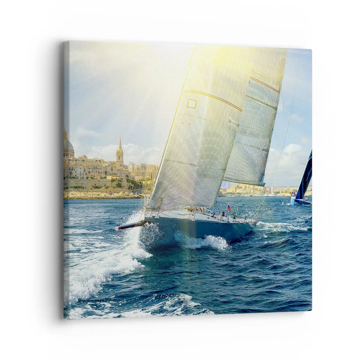 Canvastavla - Bild på duk - Dags att lämna staden - 30x30 cm