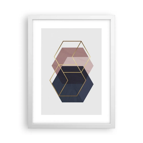 Affisch i vit ram - Enkelhetens styrka - 30x40 cm