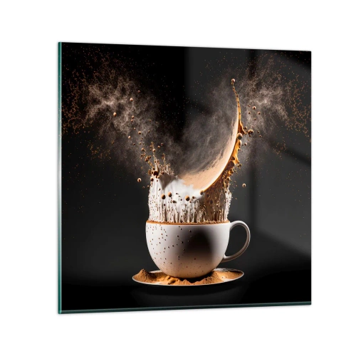 Glastavla - Bild på glas - Smakexplosion - 50x50 cm
