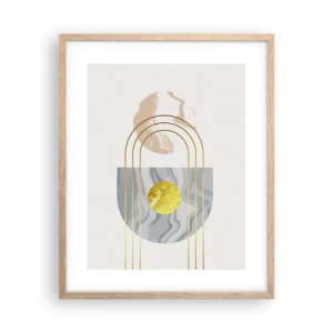 Affisch i ram av ljusek - Ljushet och sken - 40x50 cm