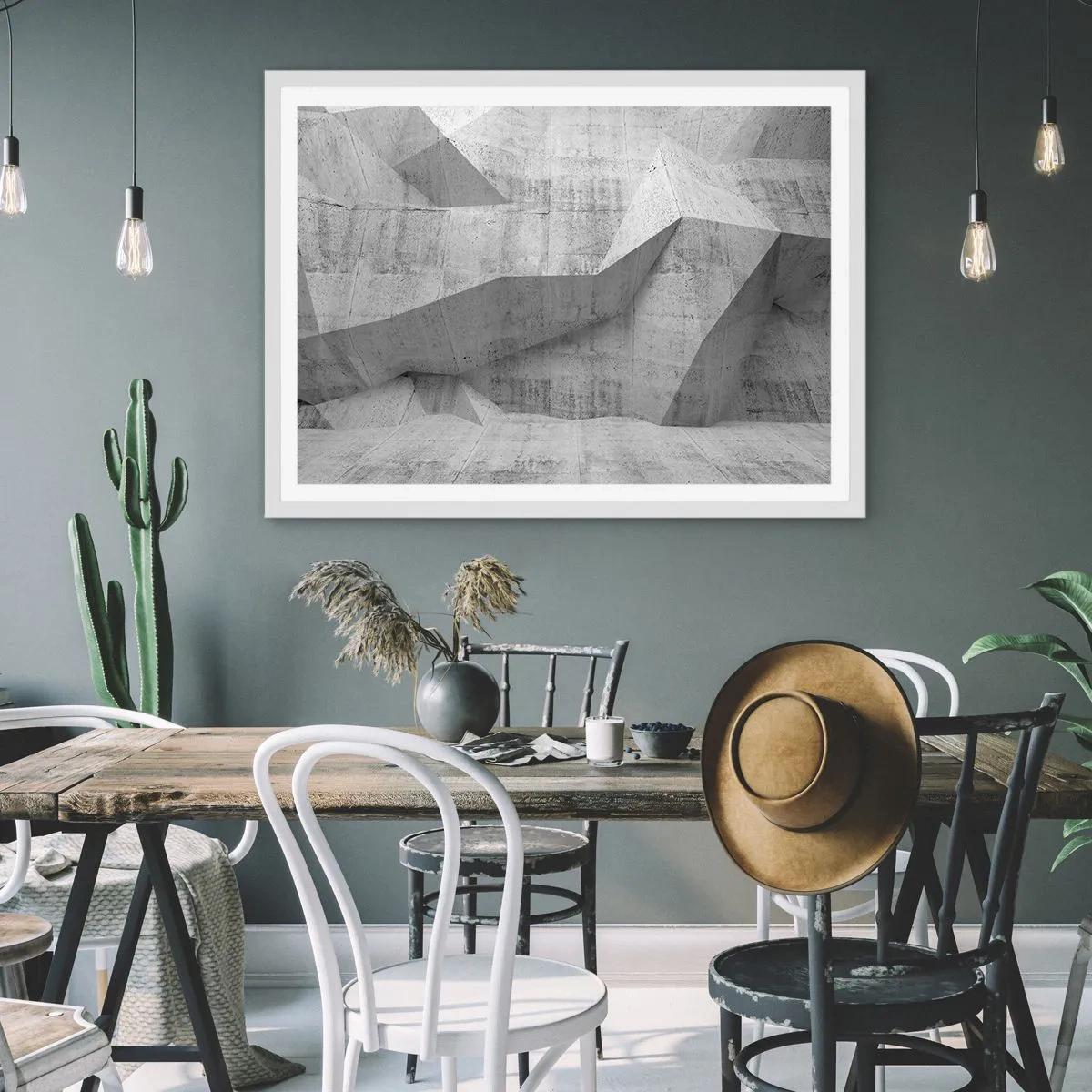 Affisch i vit ram - En riktig utmaning - 70x50 cm