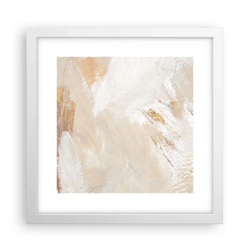 Affisch i vit ram - Pastellfärgad komposition - 30x30 cm