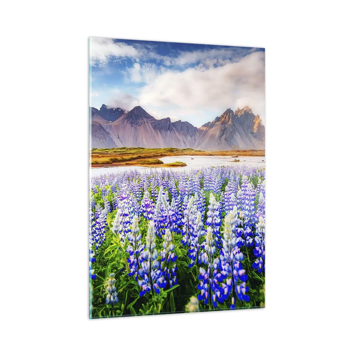 Glastavla - Bild på glas - Styrka och stränghet bredvid mildhet - 50x70 cm