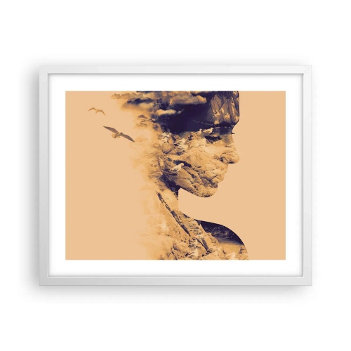 Affisch i vit ram - Skön av naturen - 50x40 cm