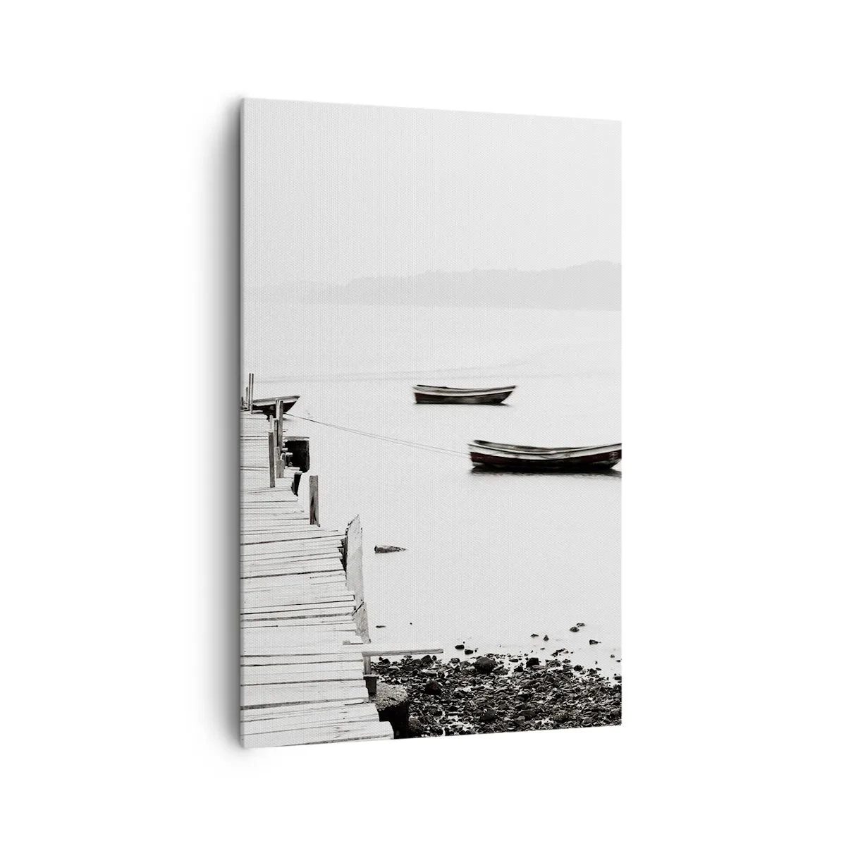 Canvastavla - Bild på duk - Vid tyst och rent vatten - 80x120 cm