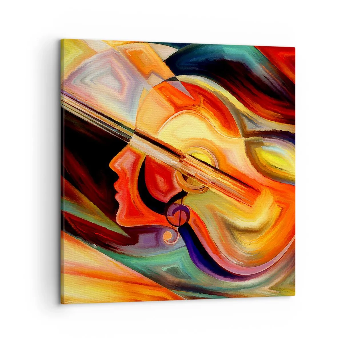 Canvastavla - Bild på duk - Allt väl - 50x50 cm