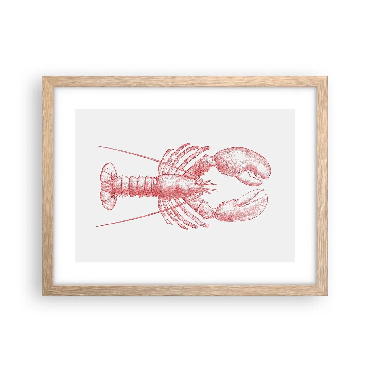 Affisch i ram av ljusek - Hummer värdig Homer - 40x30 cm