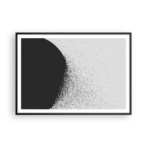 Affisch i svart ram - Partiklarnas rörelse - 100x70 cm