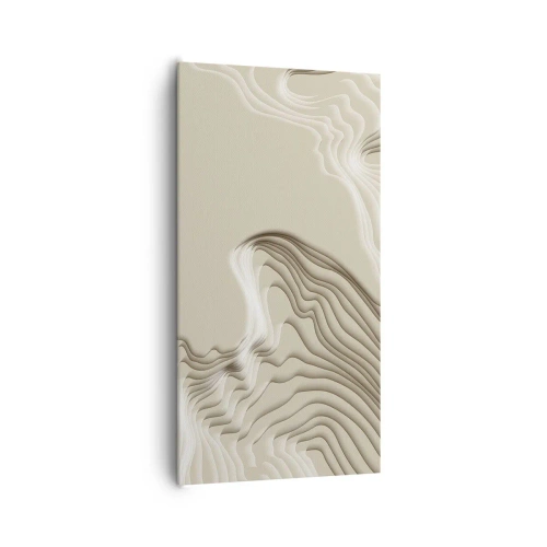 Canvastavla - Bild på duk - Konstens topografi - 65x120 cm