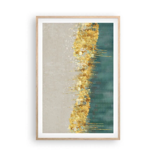 Affisch i ram av ljusek - Den gyllene gränsen - 61x91 cm